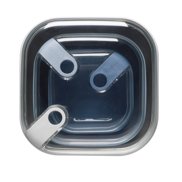 【OMADA】PULL BOX方型(三件式)易拉保鮮盒-天空色組合