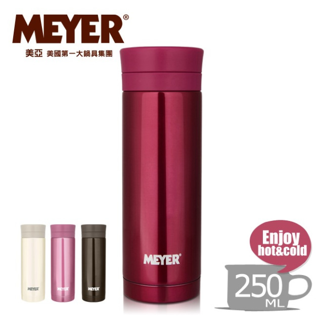 【MEYER】美國美亞炫彩超輕量隨身保溫杯250ML-野玫紅(59335)