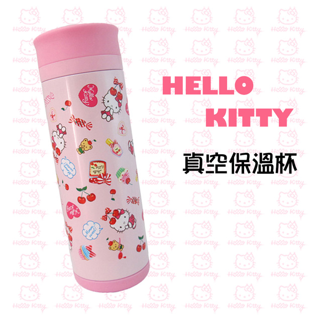 【Hello Kitty】繽紛粉色真空保溫杯350ml(KF-5605P)