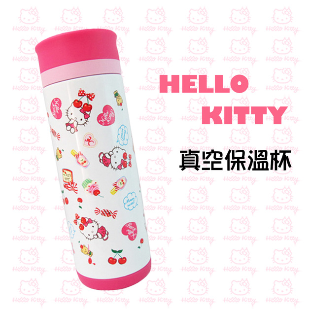 【Hello Kitty】繽紛白色真空保溫杯350ml(KF-5605W)