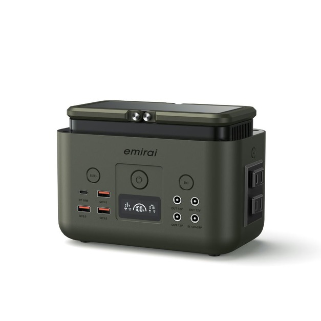 【預購】【emirai】儲能小瓦力 200Wh(EMR310_軍綠)(免運)