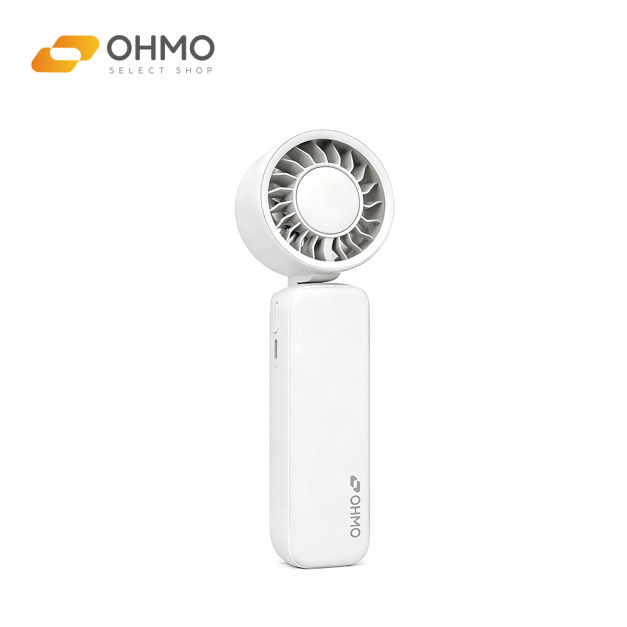 OHMO多功能手持夾傘風扇(奶油白）