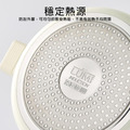 【韓國Dr.HOWS】LUMI 雙耳湯鍋(不沾鍋)24cm加蓋附鍋勺-米白(IH爐/電磁爐適用)_4