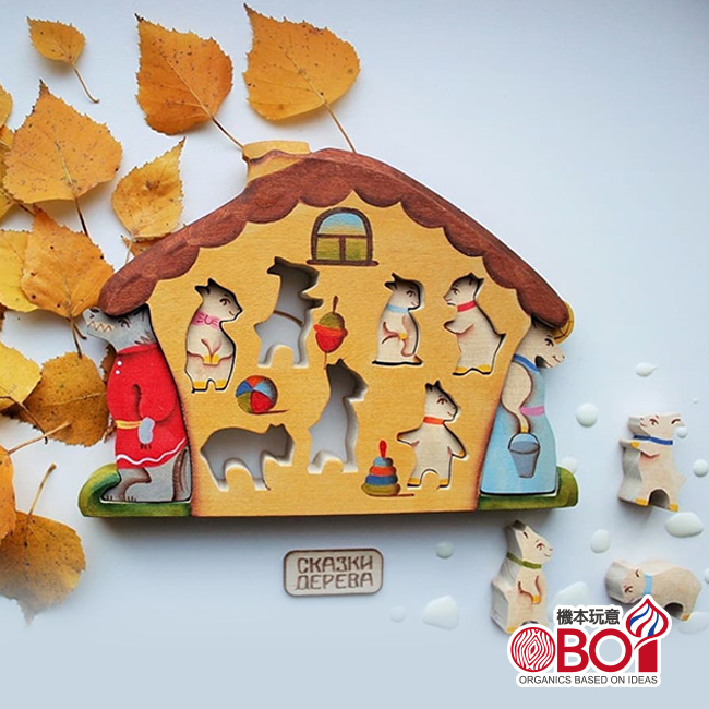 俄羅斯積木-淳木童話-立體拼圖系列: 七隻小羊