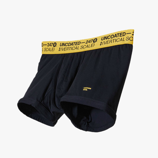 [Renewal]Drawers Excel彈力低腰平口內褲 活力黃