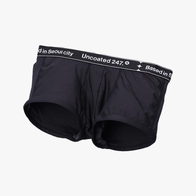 【黃小愛團購】LOW RISE 沁涼運動平口內褲 v2_曜石黑