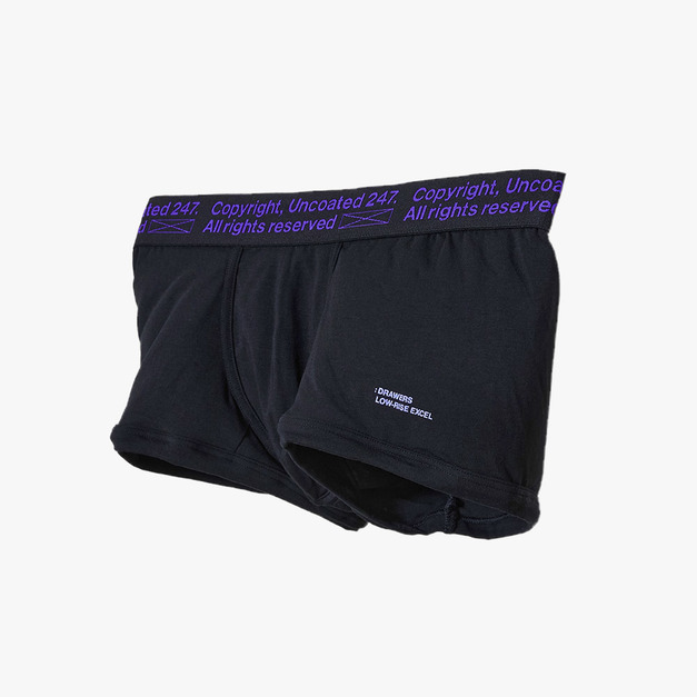 【黃小愛團購】Drawers Low-rise 經典低腰平口內褲_深邃紫