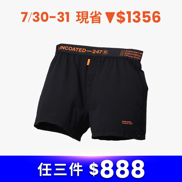 Slim Fit系列 空氣感抗菌平口內褲V2 經典黑