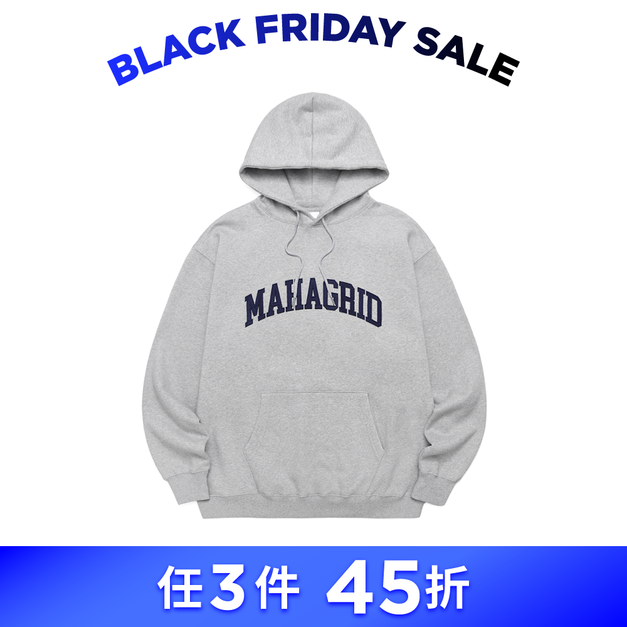 MAHAGRID  經典LOGO帽T 灰色