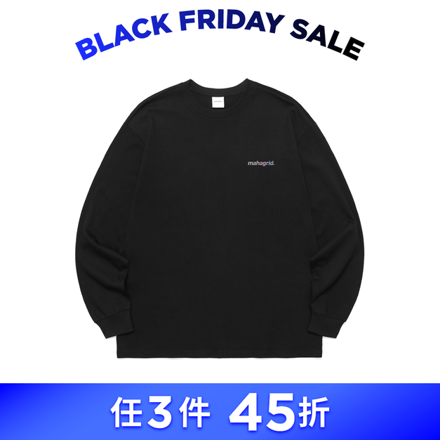 MAHAGRID  炫光原創標誌 LS TEE 黑色