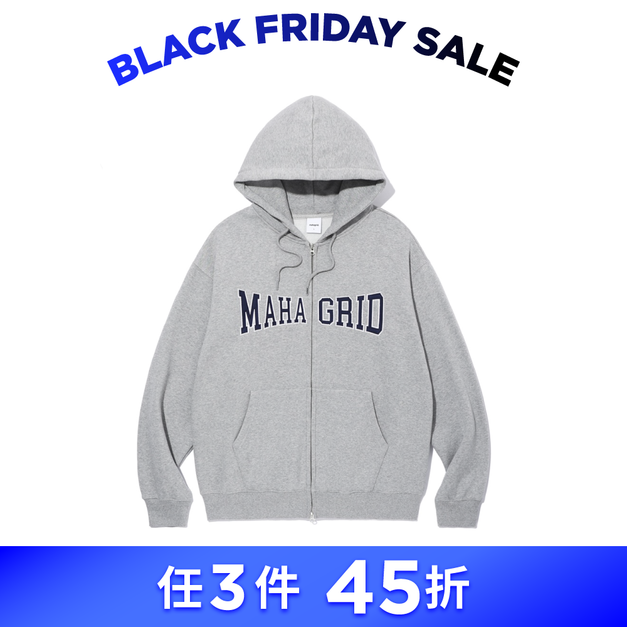MAHAGRID  經典LOGO連帽外套 灰色