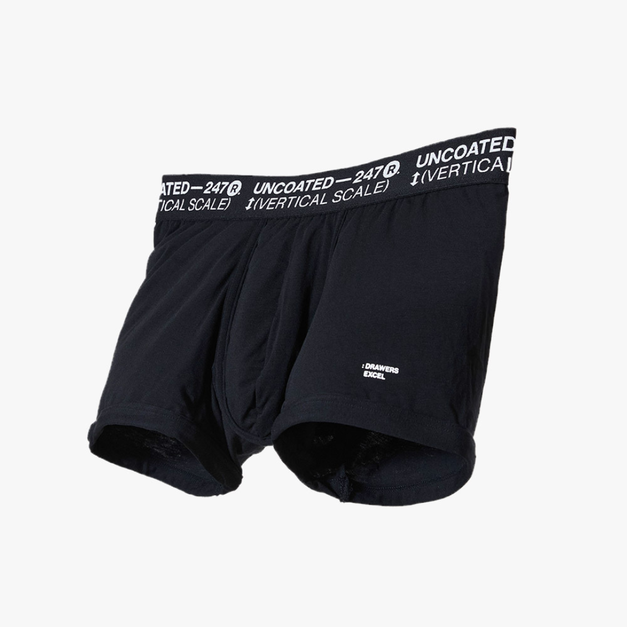 [Renewal]Drawers Excel彈力低腰平口內褲 帥氣黑