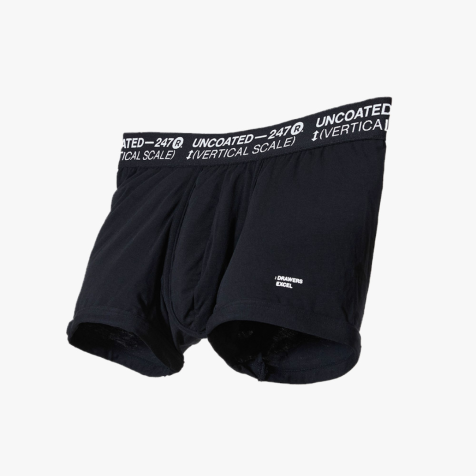 [Renewal]Drawers Excel彈力低腰平口內褲 帥氣黑