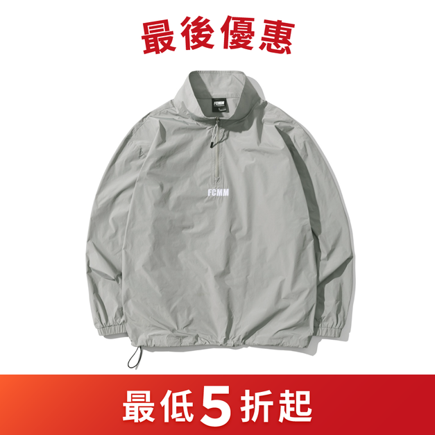 FCMM俱樂部半拉鍊防風外套