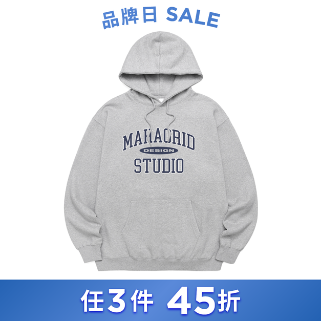 MAHAGRID  復古LOGO 帽T 灰色