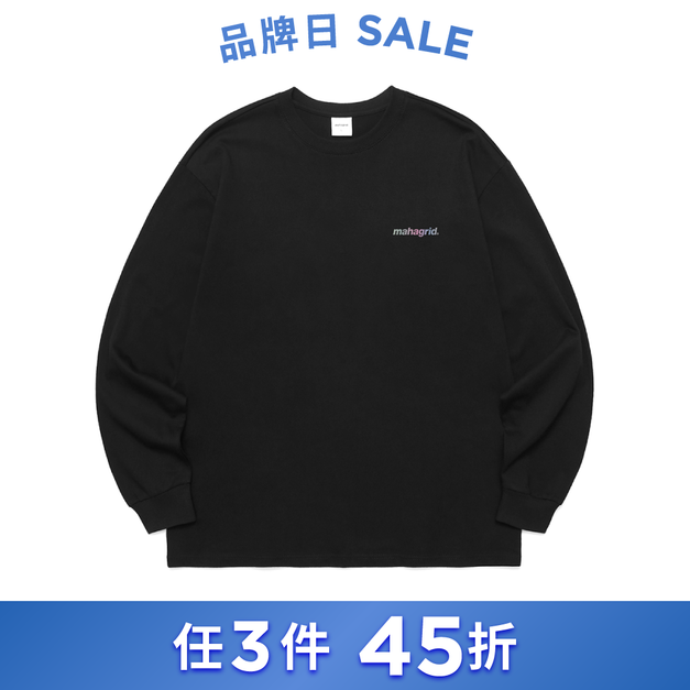 MAHAGRID  炫光原創標誌 LS TEE 黑色