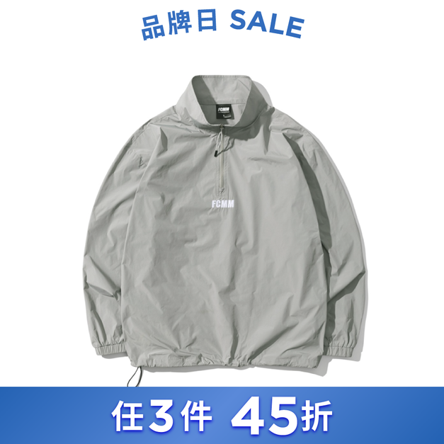 FCMM俱樂部半拉鍊防風外套