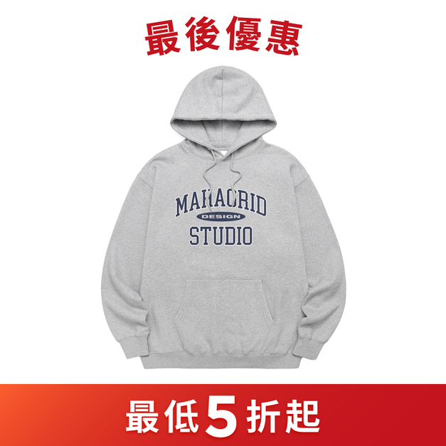 MAHAGRID  復古LOGO 帽T 灰色