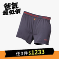 Slim Fit 空氣感抗菌平口內褲V2_黑炭灰
