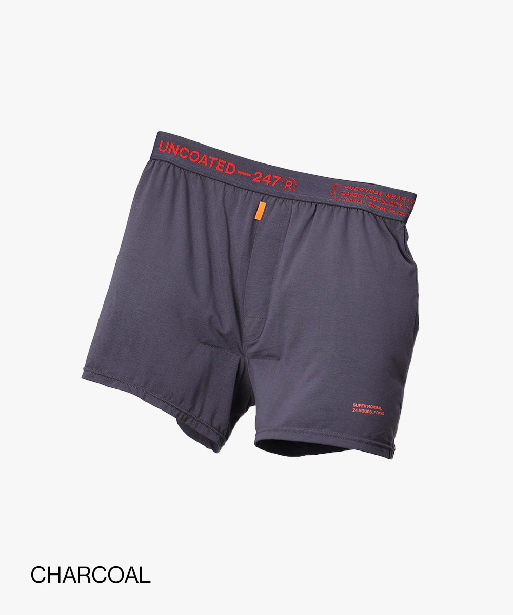 【黃小愛團購】Slim Fit空氣感抗菌平口內褲V2_ 黑炭灰