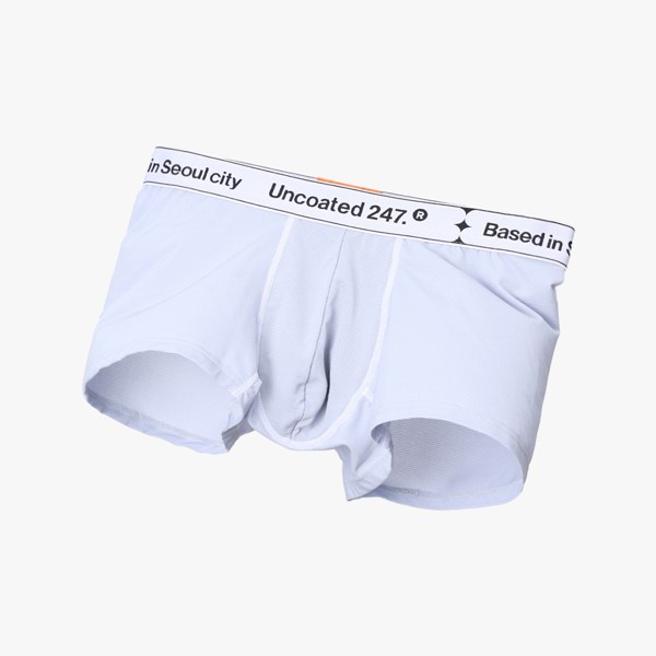 LOW RISE 沁涼網眼運動平口內褲 冰河灰