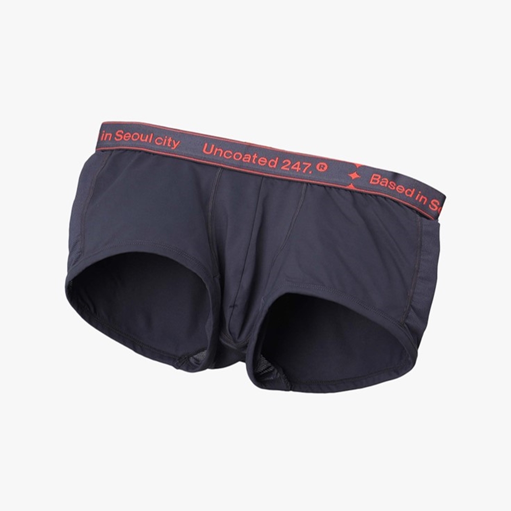 LOW RISE 沁涼運動平口內褲 v2  黑炭灰