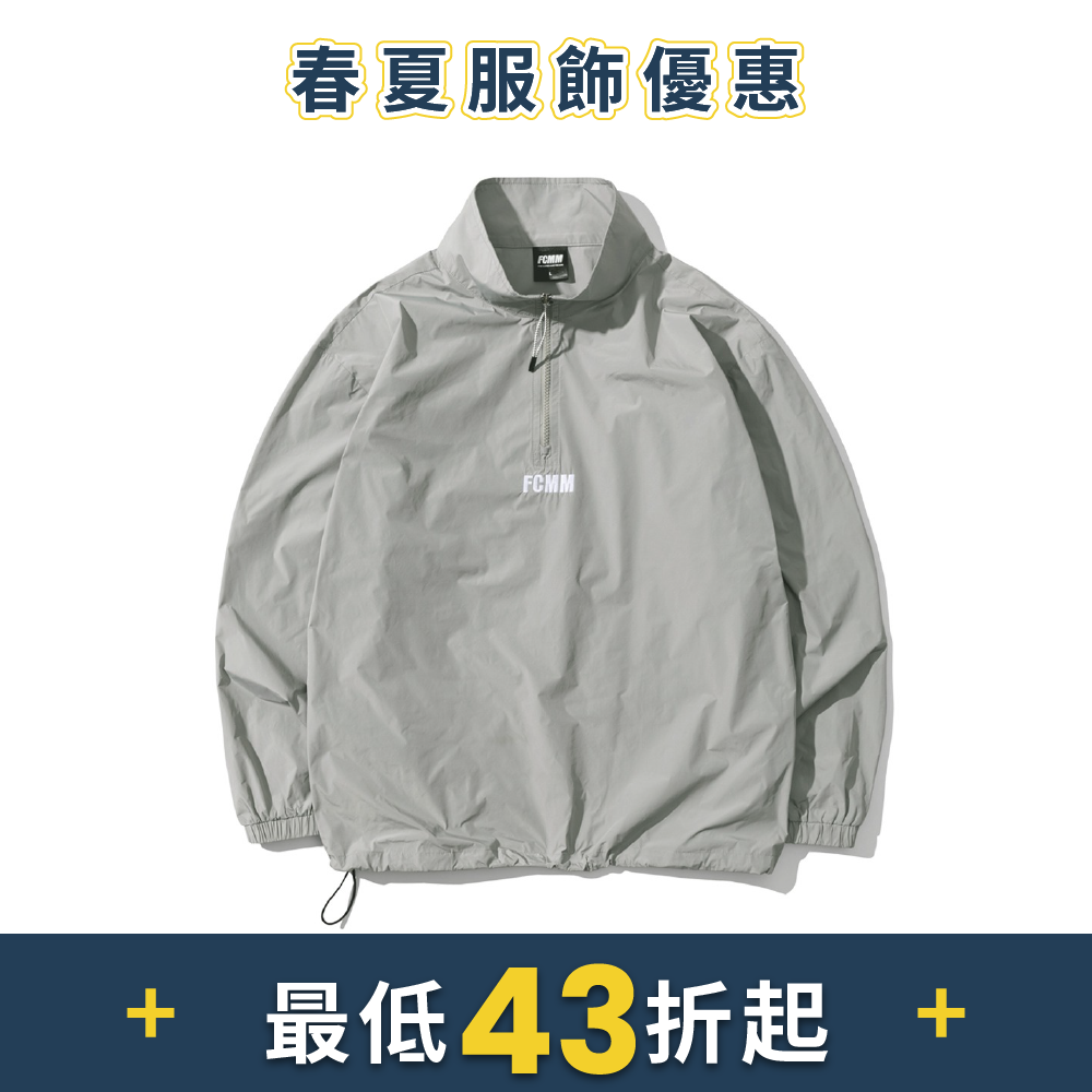 FCMM俱樂部半拉鍊防風外套
