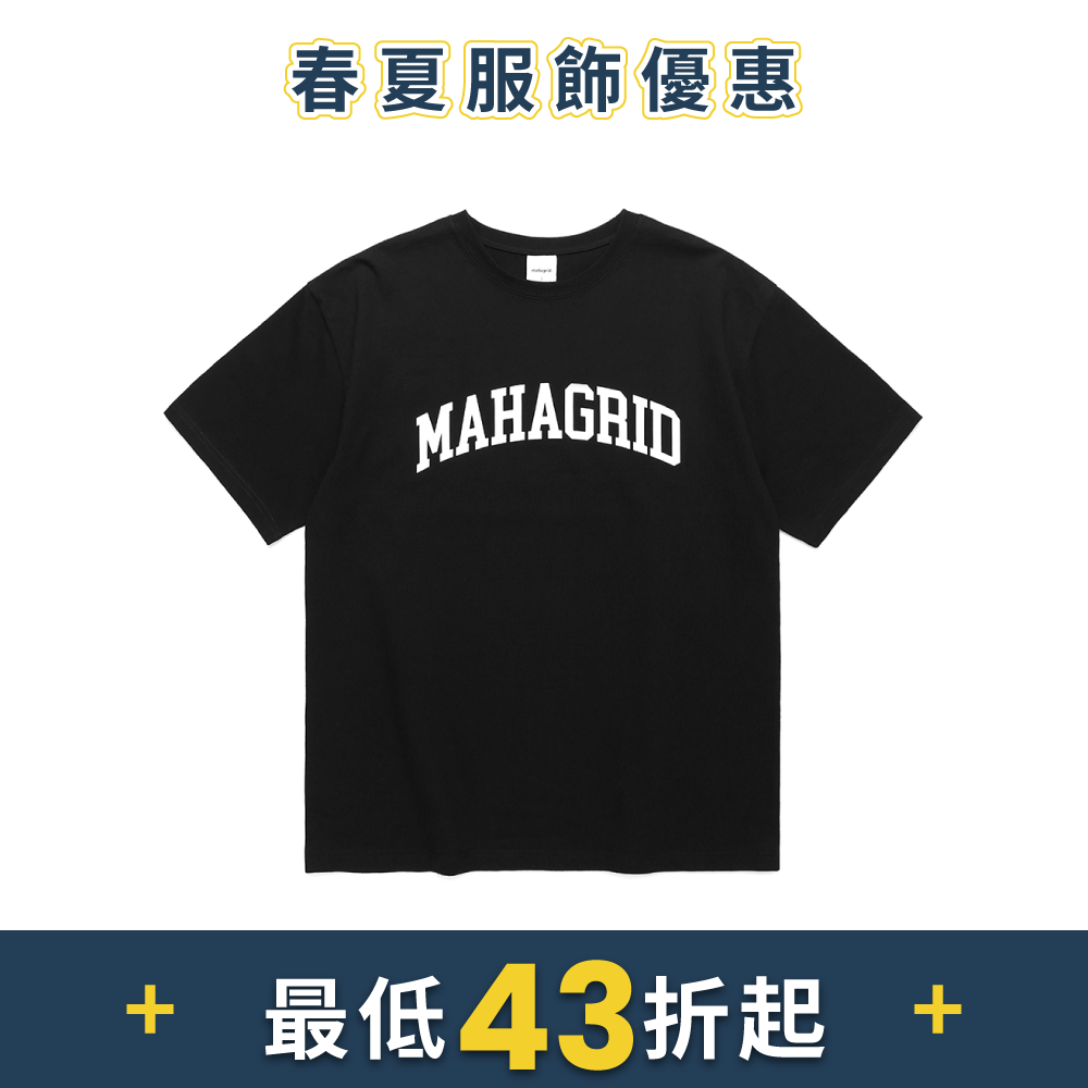MAHAGRID原創Logo短袖T恤黑色