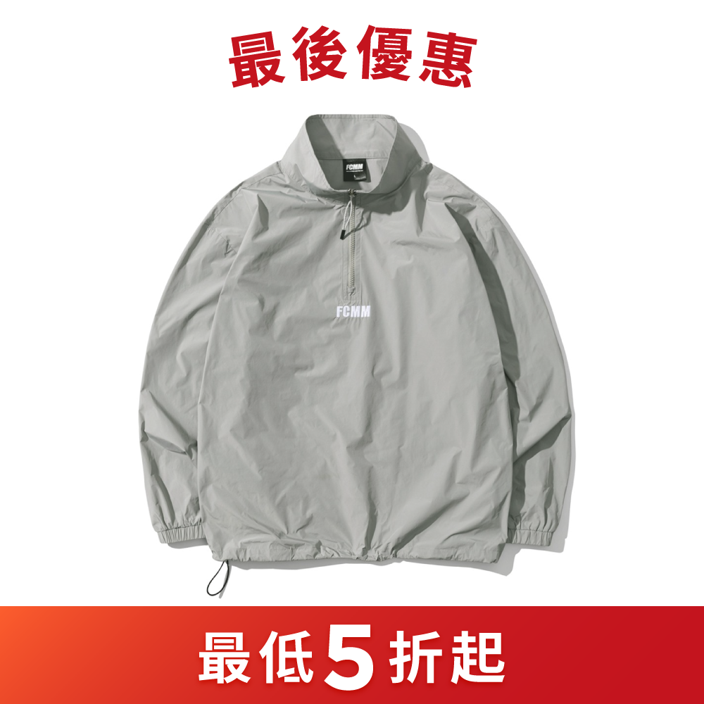 FCMM俱樂部半拉鍊防風外套