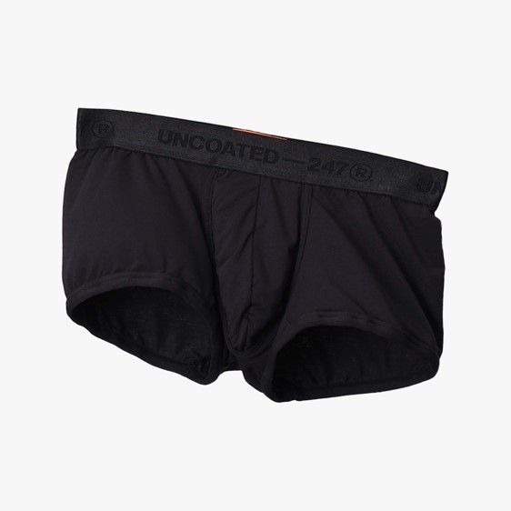 Classy 柔軟低腰平口內褲 曜石黑