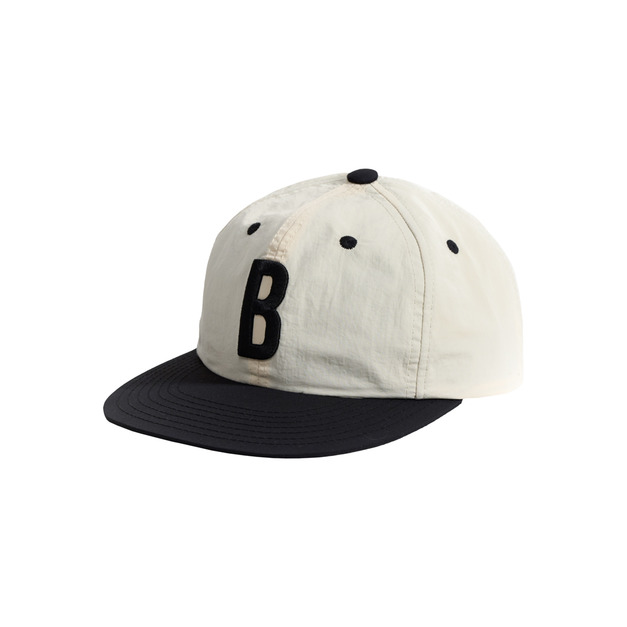 B LOGO 經典平帽沿孩童棒球帽 Snapback Kids 米白