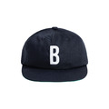B LOGO 經典平帽沿棒球帽 Snapback 深藍_1