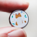 質感金屬口罩香氛釦 - 彩色貓咪柴柴 共2款_2