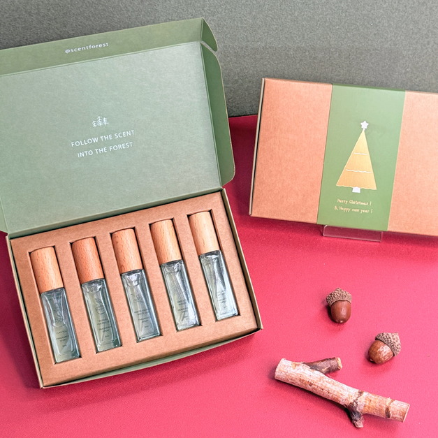 【聖誕禮物🎄】質感香氛噴霧-五入優惠禮盒 聖誕特別包裝