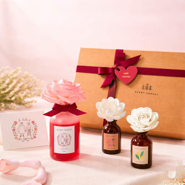 【情人節快樂❤️】我喜歡你彩色香水擴香花 x 自選花型吸吸花