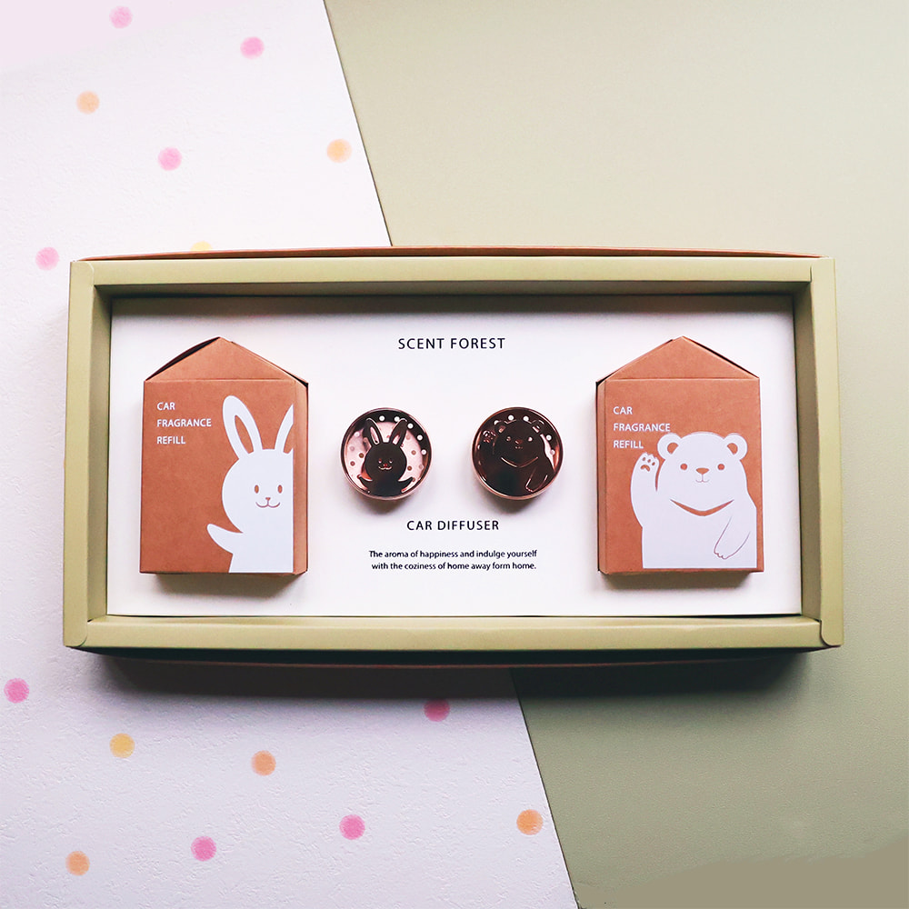 【新品】小萌寵車用香氛-情人小動物禮物組合【情人自選組合】