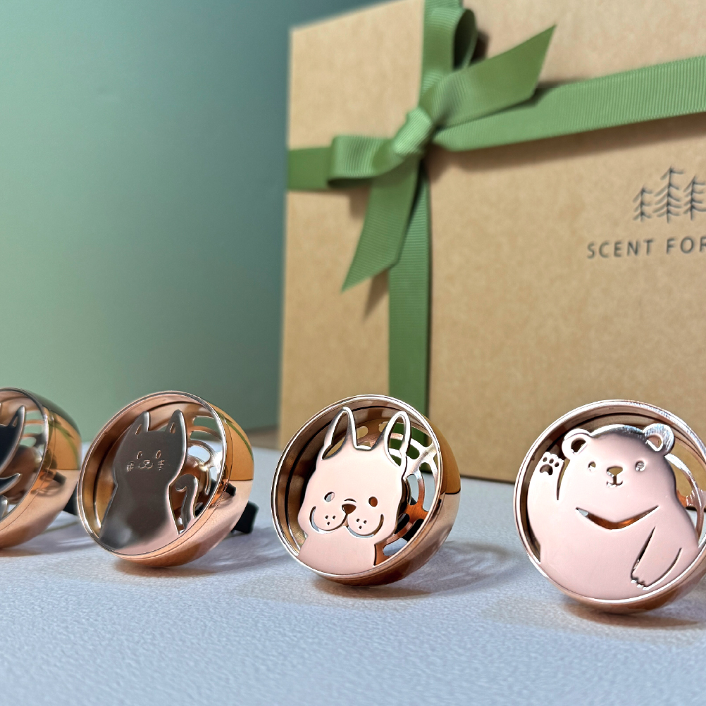 【新品】【二代】 質感金屬車用香氛 - 功能大升級 小馬、恐龍、比熊新登場🔥【大車版】