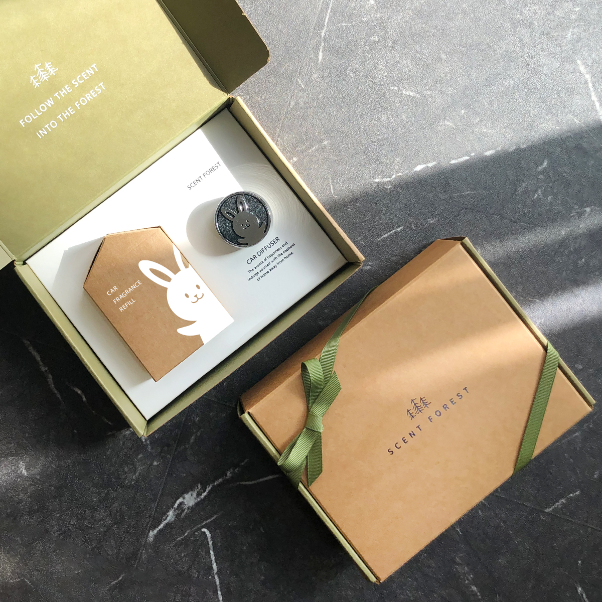 不鏽鋼 香氛/精油/擴香 銀色 - 【新品】質感金屬車用香氛 - 小萌寵【新品上市85折】狗 貓 兔