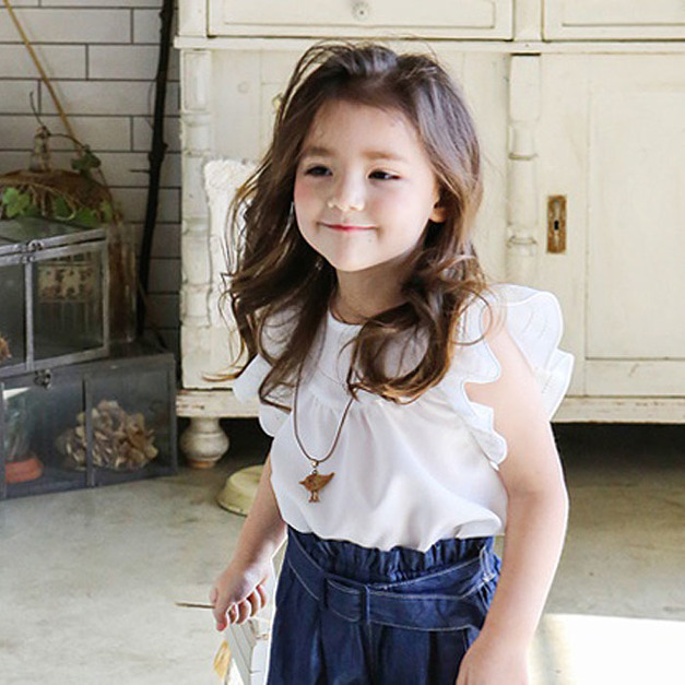 【2018S/S春夏新品】正韓立體荷葉袖上衣