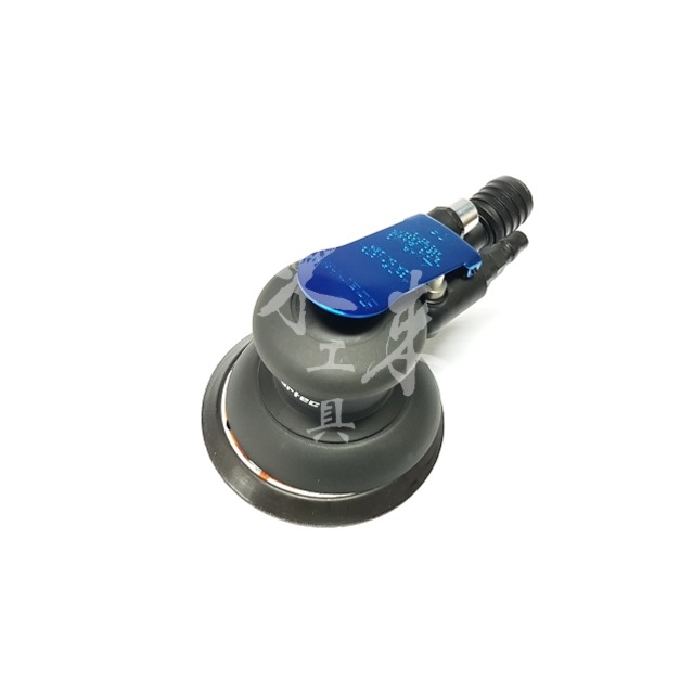 高階款 5吋 125mm 低轉速 齒輪式 粗蠟 氣動研磨機 中央集塵