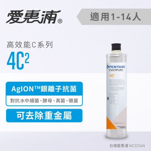【EVERPURE 愛惠浦】4C2活性碳濾芯