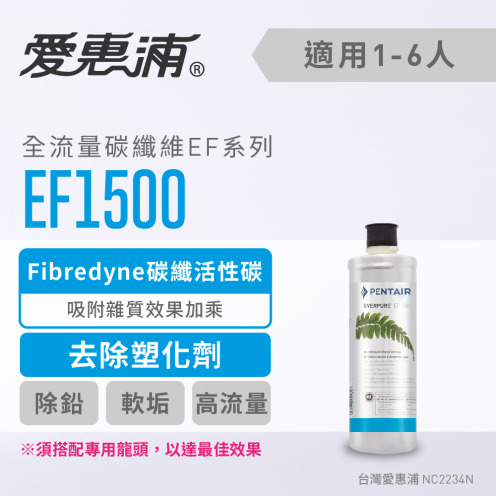 【EVERPURE 愛惠浦】EF1500活性碳濾芯