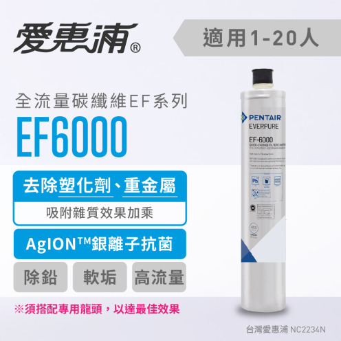 【EVERPURE 愛惠浦】EF6000活性碳濾芯