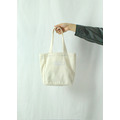 刺繡素面手提袋 -原胚色_2