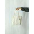 刺繡素面手提袋 -原胚色_3