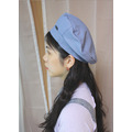 春夏輕薄貝蕾帽 -霧藍色_1