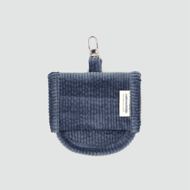 翻蓋多用途小袋-霧藍色