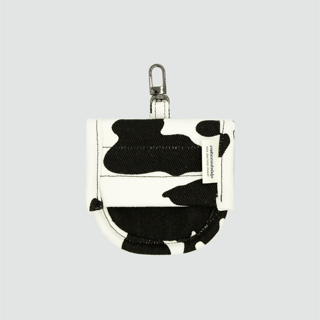 翻蓋多用途小袋-奶牛紋