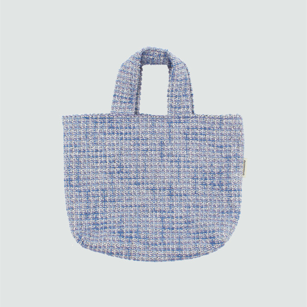 織紋手提袋-藍色