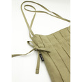 細壓褶綁帶斜背包-苔綠色_4